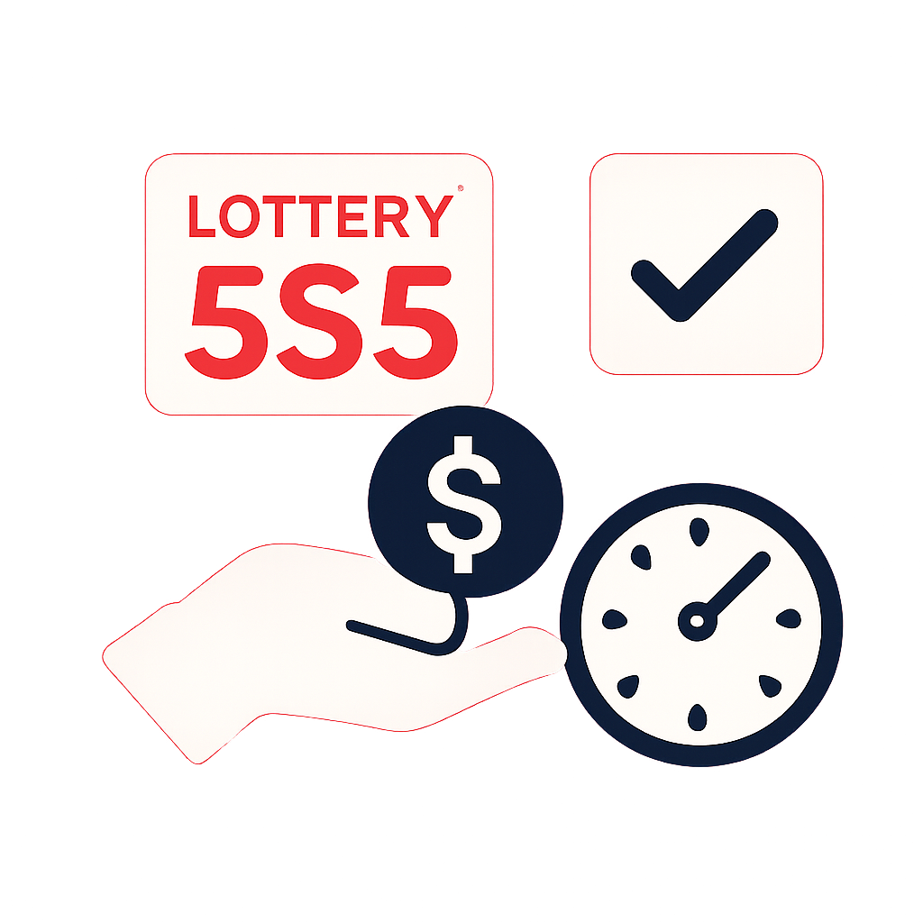 An icon representing the 555 Lottery User Guide.
