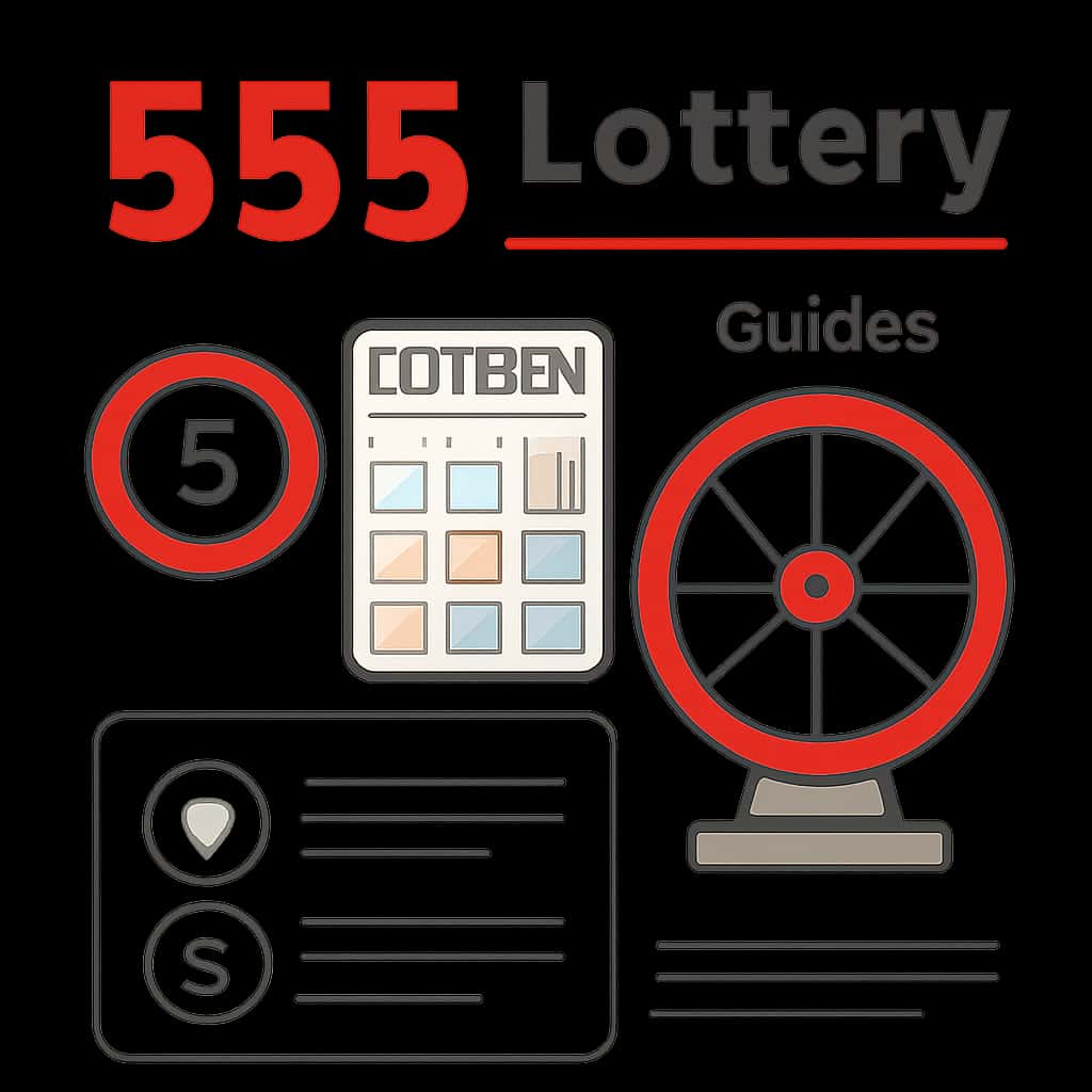 An educational illustration regarding 555 Lottery Guides.