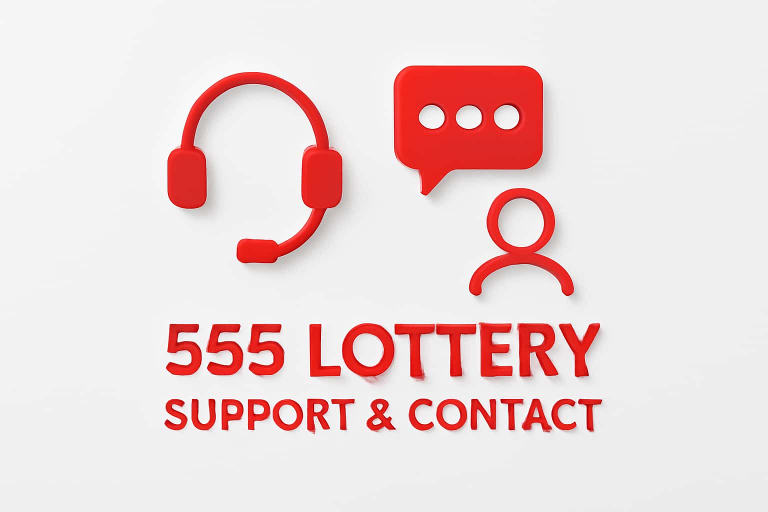 555 Lottery Support & Contact Interface