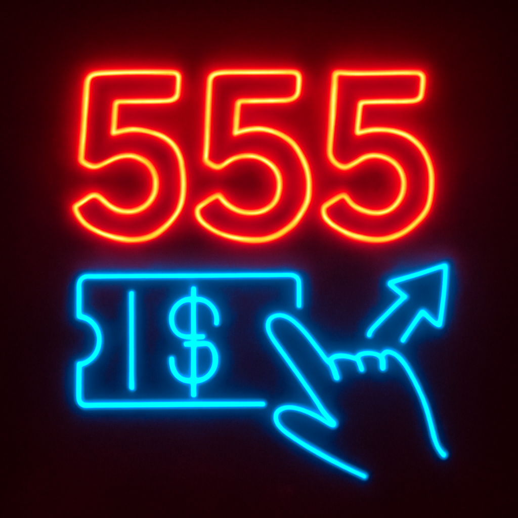 An icon symbolizing the login assistance for 555 Lottery.