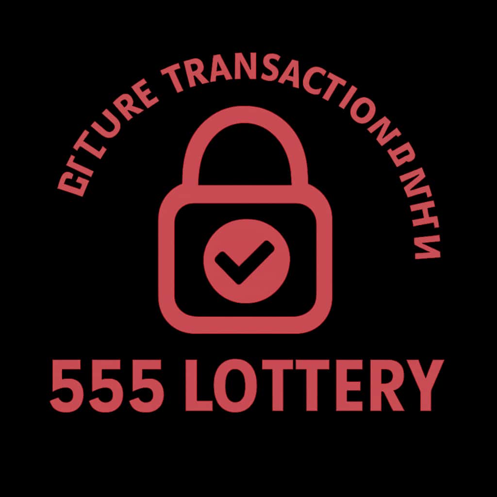 Icon representing secure transactions with 555 Lottery