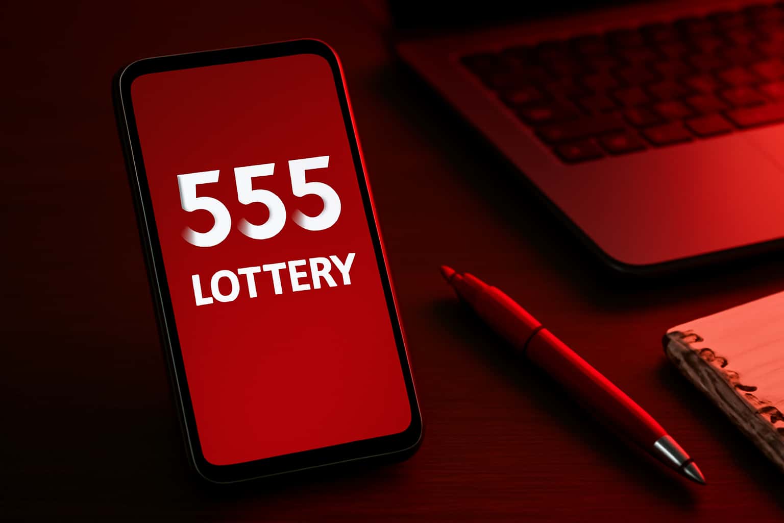 An illustration representing the 555 Lottery Application in a professional setting.